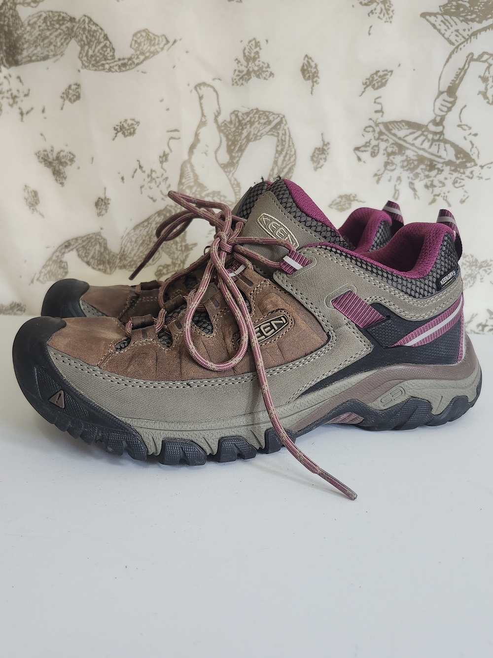 Keen Women's Brown and Pink Low Trail Shoes